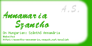 annamaria szantho business card